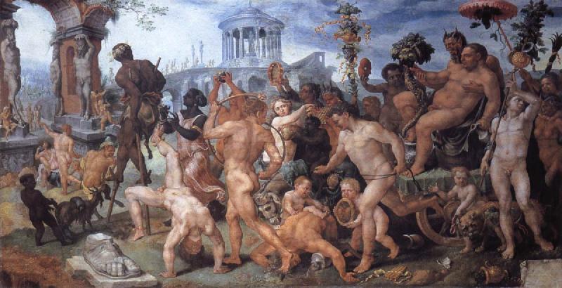 Maerten van heemskerck Triumph of Bacchus Sweden oil painting art